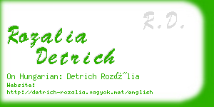 rozalia detrich business card